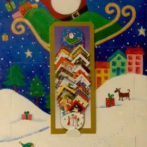 Deluxe Christmas Card Holder. Holds 30 Cards - Made In England